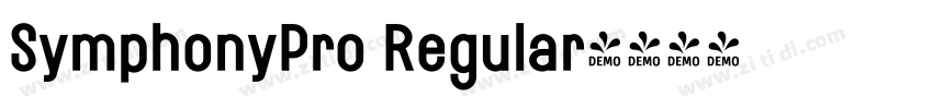 SymphonyPro Regular字体转换